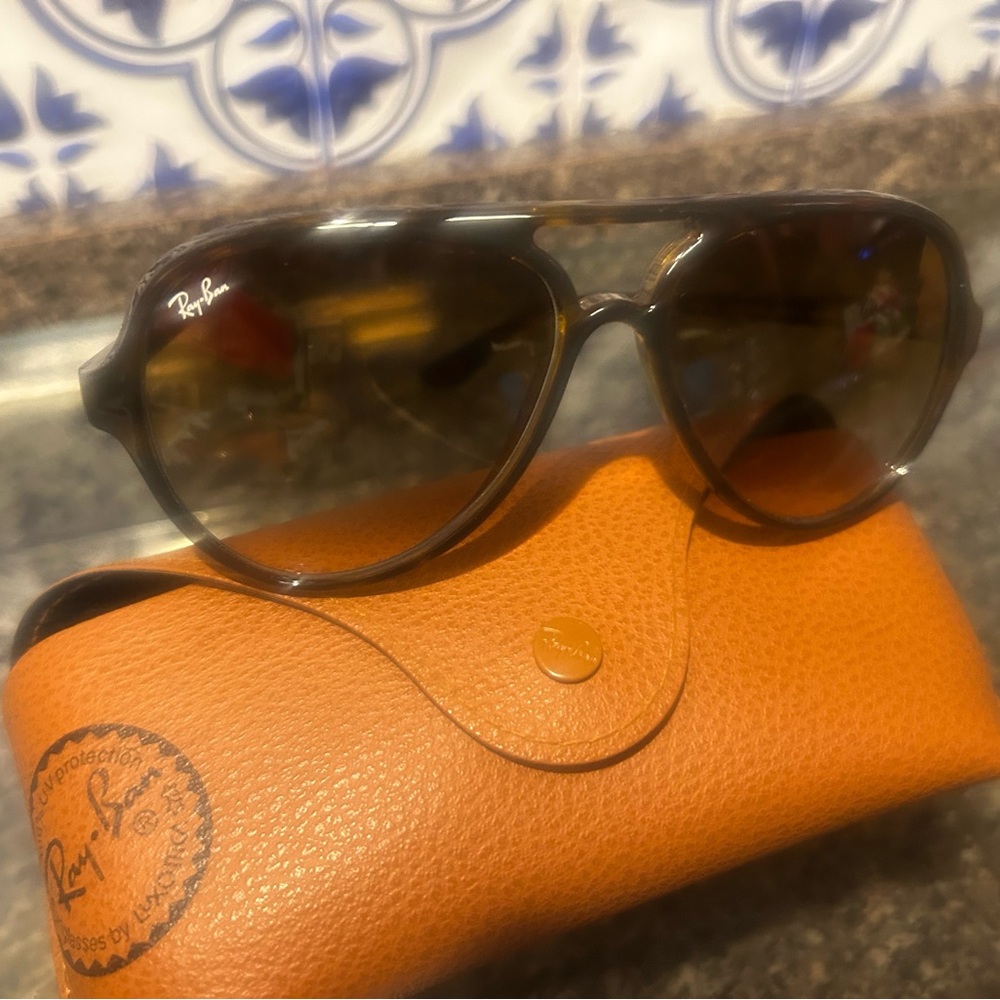 Ray-Ban Brown Aviator Sunglasses
